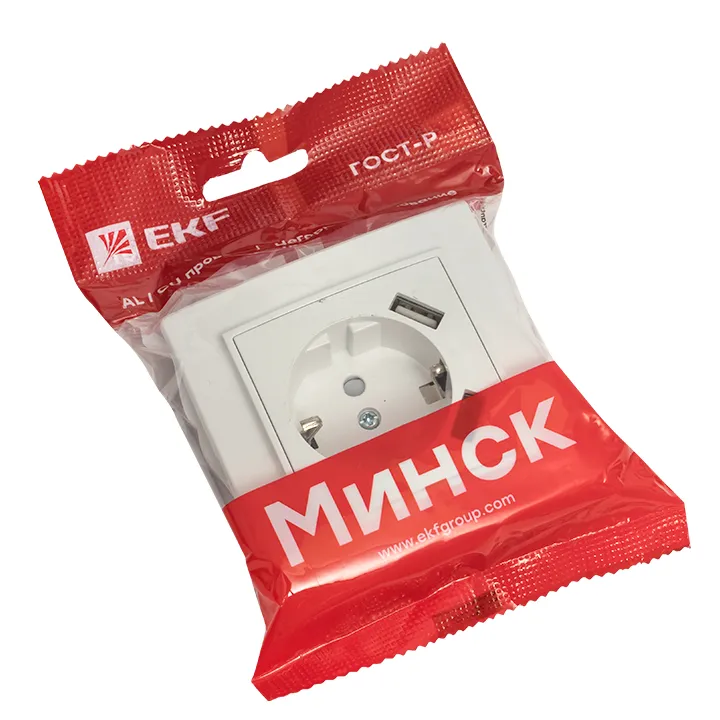 Розетки комбинированные 16А + USB