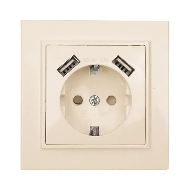 Розетки комбинированные 16А + USB