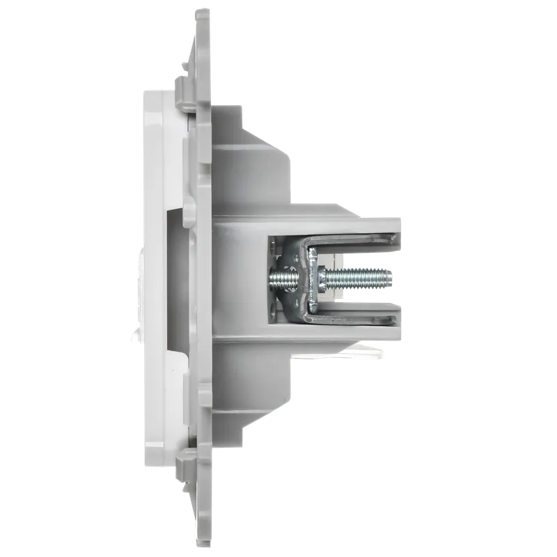 Розетка комбинированная, механизм, белая: RJ11 + RJ45, cat. 5e, РКТ5е/3-2-0-ФлБ