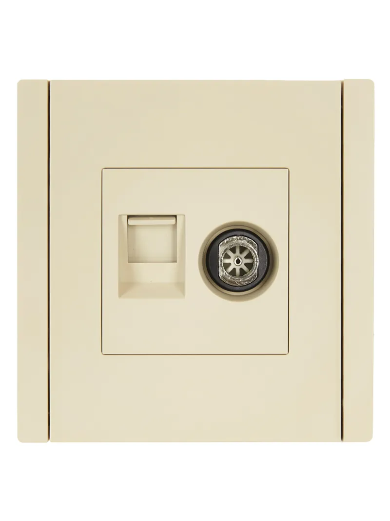Розетки комбинированные TV + RJ45