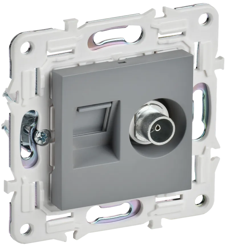Розетки комбинированные TV + RJ45