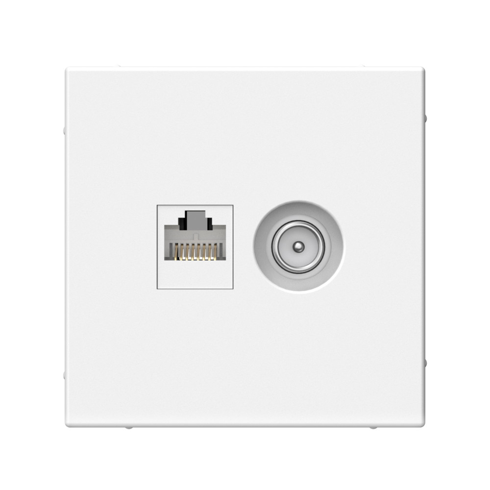Розетки комбинированные TV + RJ45