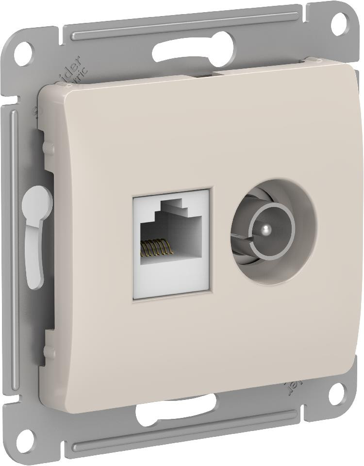 Розетки комбинированные TV + RJ45